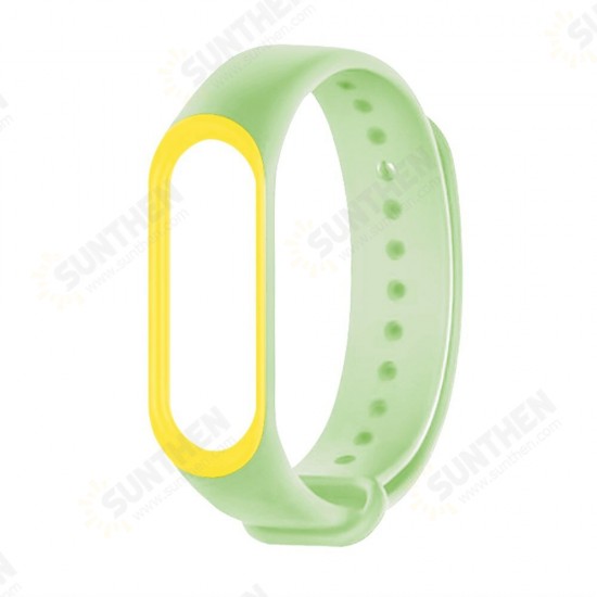 Two-color Luminous Smart Watch Band Replacement Strap For Xiaomi Mi Band 5 Non-original