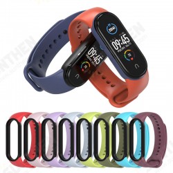 Two-color TPU Silicone Replacement Strap Smart Watch Band For Xiaomi Mi Band 5 Two-color TPU Silicone Replacement Strap Smart Watch Band For Xiaomi Mi Band 5