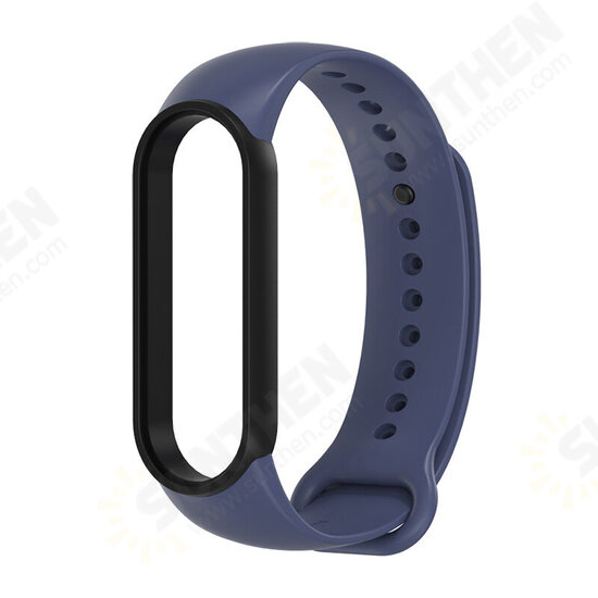 Two-color TPU Silicone Replacement Strap Smart Watch Band For Xiaomi Mi Band 5 Two-color TPU Silicone Replacement Strap Smart Watch Band For Xiaomi Mi Band 5
