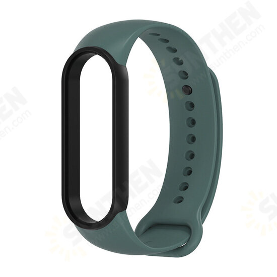Two-color TPU Silicone Replacement Strap Smart Watch Band For Xiaomi Mi Band 5 Two-color TPU Silicone Replacement Strap Smart Watch Band For Xiaomi Mi Band 5