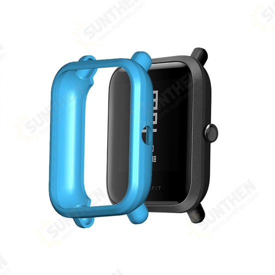 Ultra Thin TPU Soft Colorful Watch Case for Amazfit Bip S Smart Watch Ultra Thin TPU Soft Colorful Watch Case for Amazfit Bip S Smart Watch