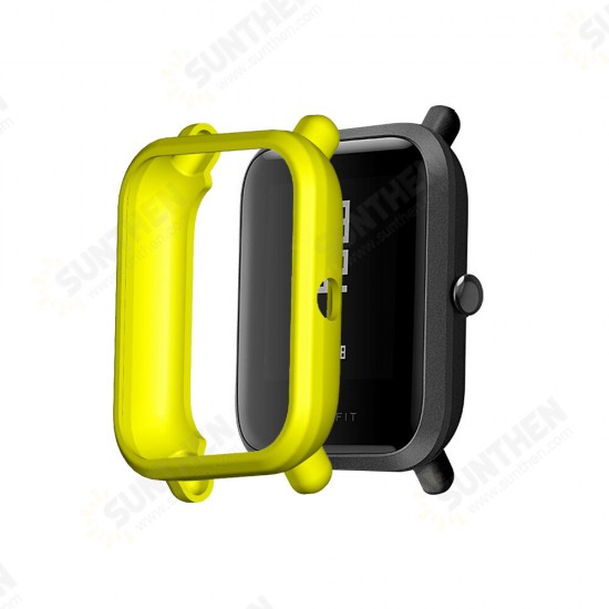 Ultra Thin TPU Soft Colorful Watch Case for Amazfit Bip S Smart Watch Ultra Thin TPU Soft Colorful Watch Case for Amazfit Bip S Smart Watch