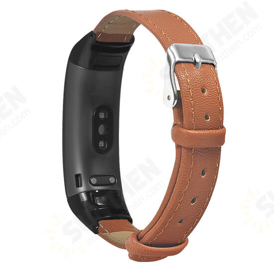 Ultra-thin Genuine Leather Replacement Watch Band for HuHonor Band 5&4 Smart Watch Ultra-thin Genuine Leather Replacement Watch Band for HuHonor Band 5&4 Smart Watch