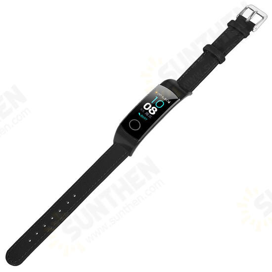Ultra-thin Genuine Leather Replacement Watch Band for HuHonor Band 5&4 Smart Watch Ultra-thin Genuine Leather Replacement Watch Band for HuHonor Band 5&4 Smart Watch
