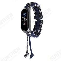 Umbrella Cord Braided Adjustable Smart Watch Band Replacement Strap For Xiaomi Mi Band 5 Non-original Umbrella Cord Braided Adjustable Smart Watch Band Replacement Strap For Xiaomi Mi Band 5 Non-original