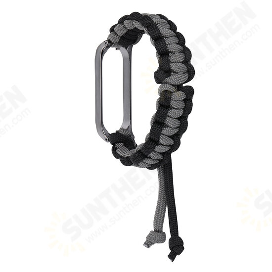 Umbrella Cord Braided Adjustable Smart Watch Band Replacement Strap For Xiaomi Mi Band 5 Non-original