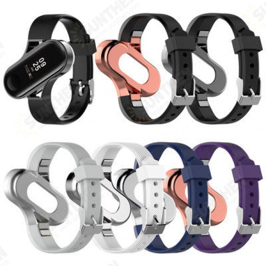 Unique Design Watch Band Full Alloy Replacement Watch Strap for Xiaomi Mi band 3 Non-original