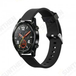 Universal 22mm Replacement Silicone Stainless Steel Buckle Watch Band Strap for HuWatch GT Smart Watch Universal 22mm Replacement Silicone Stainless Steel Buckle Watch Band Strap for HuWatch GT Smart Watch
