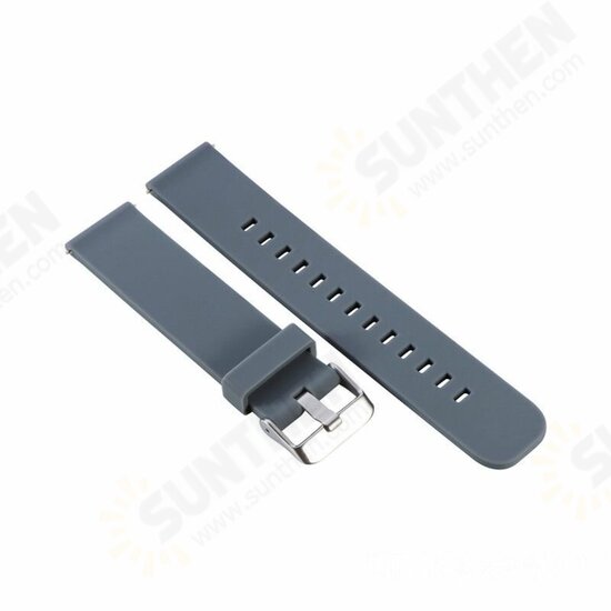 Universal 22mm Replacement Silicone Stainless Steel Buckle Watch Band Strap for HuWatch GT Smart Watch Universal 22mm Replacement Silicone Stainless Steel Buckle Watch Band Strap for HuWatch GT Smart Watch