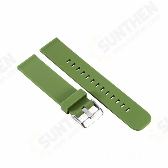 Universal 22mm Replacement Silicone Stainless Steel Buckle Watch Band Strap for HuWatch GT Smart Watch Universal 22mm Replacement Silicone Stainless Steel Buckle Watch Band Strap for HuWatch GT Smart Watch