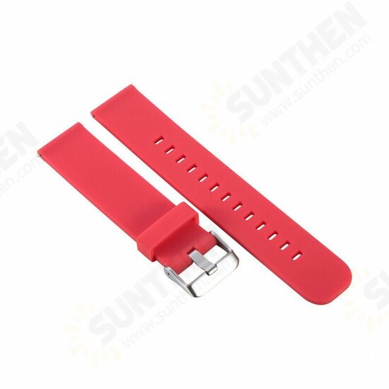 Universal 22mm Replacement Silicone Stainless Steel Buckle Watch Band Strap for HuWatch GT Smart Watch Universal 22mm Replacement Silicone Stainless Steel Buckle Watch Band Strap for HuWatch GT Smart Watch