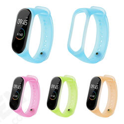Universal Translucent Color Replacement Watch Band for Xiaomi Band 4&3 Smart Watch Non-original Universal Translucent Color Replacement Watch Band for Xiaomi Band 4&3 Smart Watch Non-original
