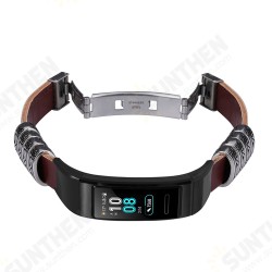 Watch Band Retro Double Press Butterfly Buckle Watch Strap for HuHonor Band 3 / Band 3 Pro Watch Band Retro Double Press Butterfly Buckle Watch Strap for HuHonor Band 3 / Band 3 Pro