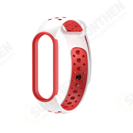 Watch Band Watch Strap Dual Color Strap Replacement for Xiaomi Mi Band 5 Xiaomi Mi Band 5 NFC