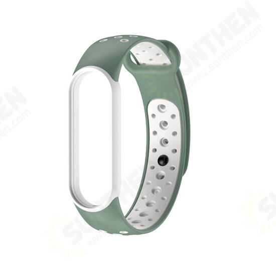 Watch Band Watch Strap Dual Color Strap Replacement for Xiaomi Mi Band 5 Xiaomi Mi Band 5 NFC