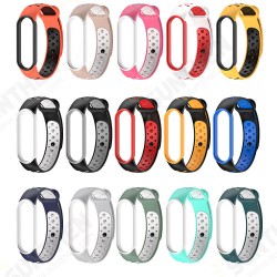 Watch Band Watch Strap Dual Color Strap Replacement for Xiaomi Mi Band 5 Xiaomi Mi Band 5 NFC Watch Band Watch Strap Dual Color Strap Replacement for Xiaomi Mi Band 5 Xiaomi Mi Band 5 NFC