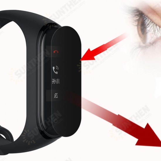 Watch Film Anti-peeping TPU Watch Screen Protector for Xiaomi Miband 4 Non-original