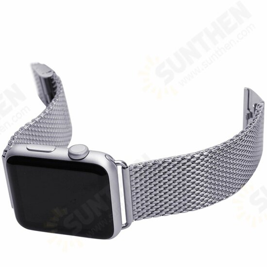Buckle Stainless Steel Smart Watch Band Replacement Strap for Apple Watch 38MM