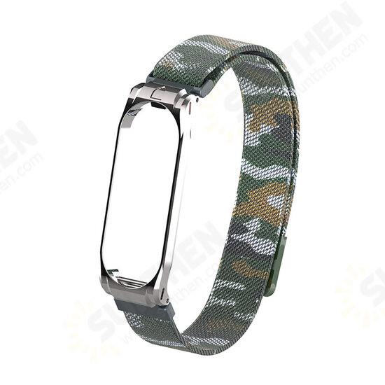 Camouflage Metal Watch Band Watch Strap Replacement for Xiaomi Miband 4 Non-original Camouflage Metal Watch Band Watch Strap Replacement for Xiaomi Miband 4 Non-original