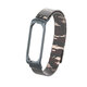 Camouflage Metal Watch Band Watch Strap Replacement for Xiaomi Miband 4 Non-original Camouflage Metal Watch Band Watch Strap Replacement for Xiaomi Miband 4 Non-original