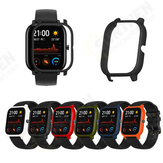 Color PC Watch Case Cover Watch Cover Screen Protector for Amazfit GTS