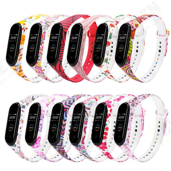 Color Pattern Watch Band Watch Strap for Xiaomi Miband 3 Miband 4 Strap Non-original Color Pattern Watch Band Watch Strap for Xiaomi Miband 3 Miband 4 Strap Non-original