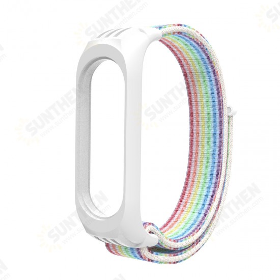 Colorful Nylon Watch Band Watch Strap Replacement for Xiaomi Miband 5 Mi Band 5 / Miband 4 / Miband 3 Non-original