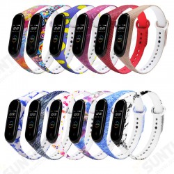Colorful Pattern Watch Band Watch Strap Silicone Strap for Xiaomi Miband 4 Miband 3 Non-original Colorful Pattern Watch Band Watch Strap Silicone Strap for Xiaomi Miband 4 Miband 3 Non-original