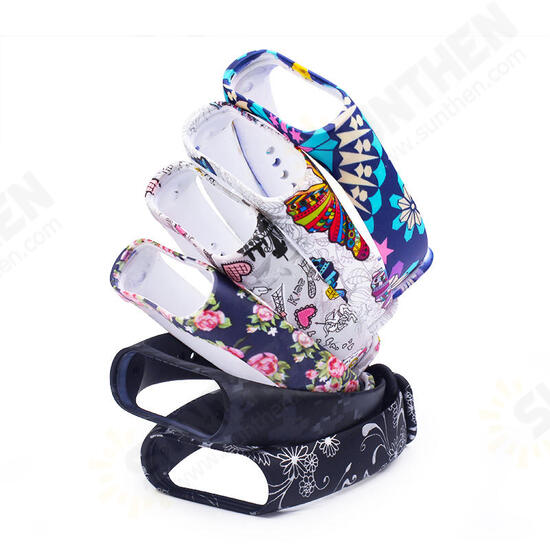 Colorful Pattern Watch Band Watch Strp for Xiaomi Miband 4 Miband 3 Non-original Colorful Pattern Watch Band Watch Strp for Xiaomi Miband 4 Miband 3 Non-original