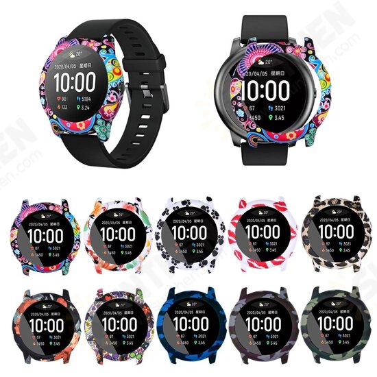 Colorful Pattern Watch Case Watch Cover Case Cover Screen Protector for Solar LS05