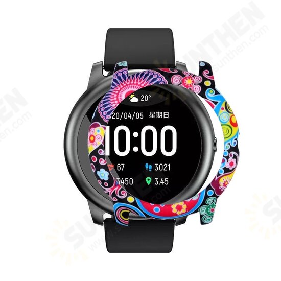 Colorful Pattern Watch Case Watch Cover Case Cover Screen Protector for Solar LS05