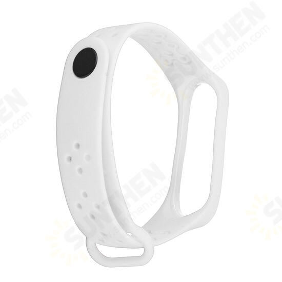 Colorful Ripple Pattern Venting Hole Watch Band Watch Strap Replacement for Xiaomi Miband 4