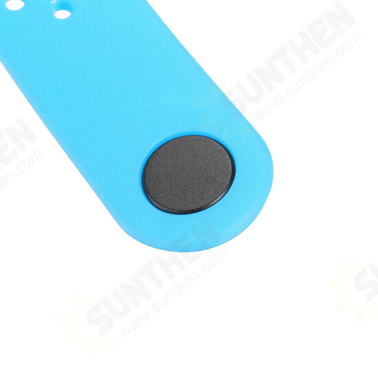 Colorful Ripple Pattern Venting Hole Watch Band Watch Strap Replacement for Xiaomi Miband 4