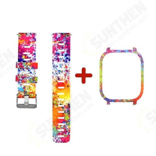 Colorful Silicone Watch Band and Case Cover for Amazfit GTS Colorful Silicone Watch Band and Case Cover for Amazfit GTS