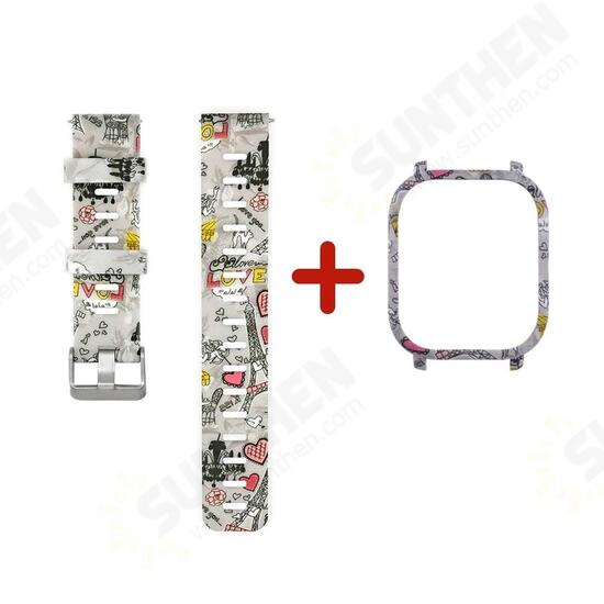 Colorful Silicone Watch Band and Case Cover for Amazfit GTS Colorful Silicone Watch Band and Case Cover for Amazfit GTS