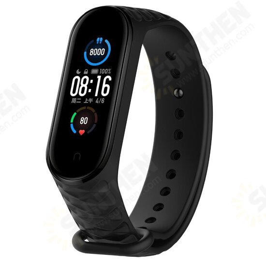 Colorful Silicone Watch Strap Replacement Watch Band for Xiaomi Miband 5 Mi Band 5 Non-original