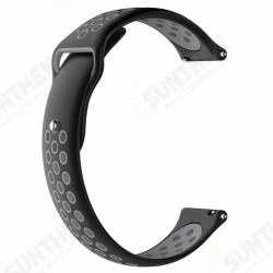 22mm Two-color Porosity Silicone Reverse Buckle Strap Smart Watch Band For Xiaomi Solar Non-original 22mm Two-color Porosity Silicone Reverse Buckle Strap Smart Watch Band For Xiaomi Solar Non-original