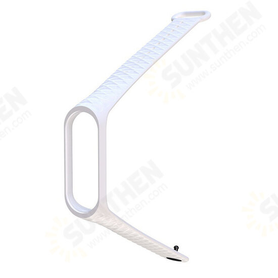 Diamond Grain Silicone Strap Replacement Sport Watch Band for Xiaomi Miband 3
