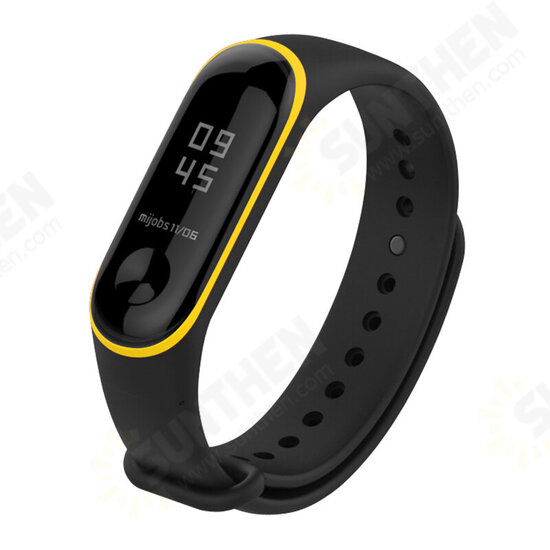 Double Color Watch Band Silicone Strap Replacement for Xiaomi Miband 3 Non-original