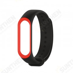 Double Color Watch Band Silicone Strap Replacement for Xiaomi Miband 3 Non-original