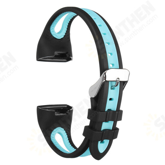 Dual Color Watch Strap Relacement Watch Band for Fitbit Charge 3