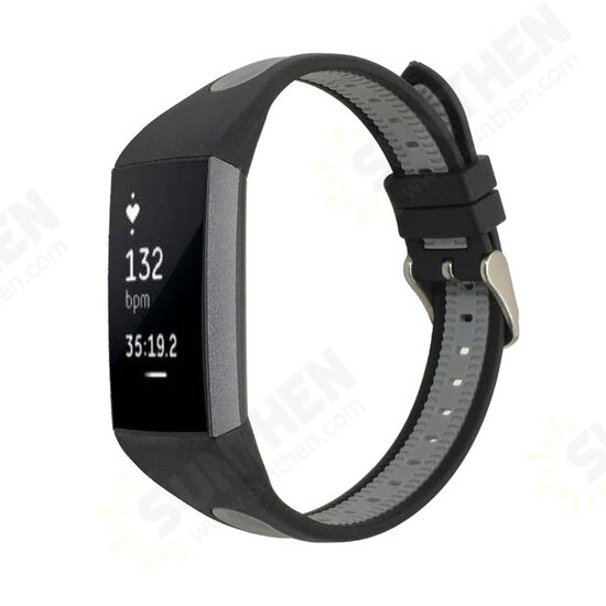 Dual Color Watch Strap Relacement Watch Band for Fitbit Charge 3 Dual Color Watch Strap Relacement Watch Band for Fitbit Charge 3