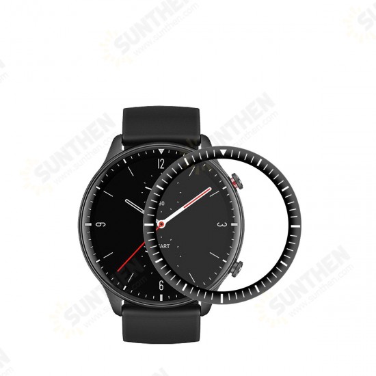 3D Curved PC Soft Edge + PMMA Full Screen Coverage HD Watch Screen Protector Watch Film for Amazfit GTR 2