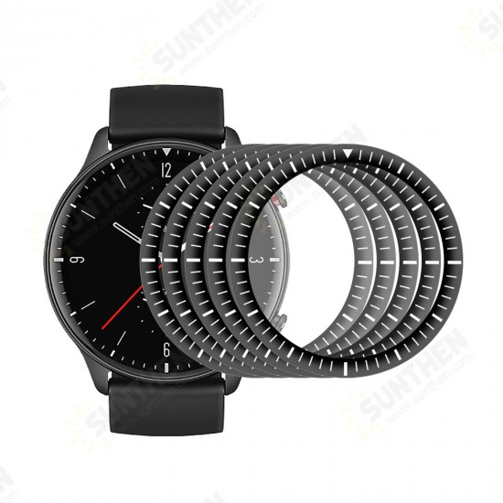 3D Curved PC Soft Edge + PMMA Full Screen Coverage HD Watch Screen Protector Watch Film for Amazfit GTR 2