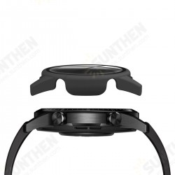 PC Matte Watch Case Watch Cover 9H Tempered Glass Watch Screen Protector for HuWatch GT 2 46mm