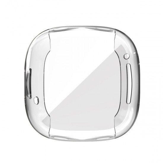Transparent TPU All-inclusive Soft Case Watch Case Watch Cover Protective Case for Fitbit Versa 3 / Fitbit Sense
