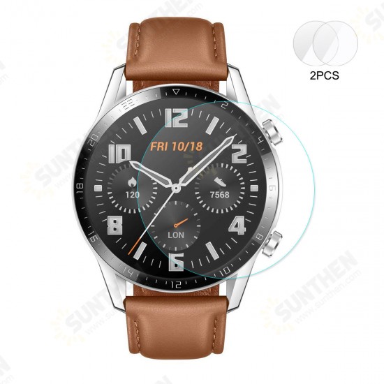 Watch Screen Protector Anti-scratch Arc Tempered Film for HuWatch GT 2 46mm Smart Watch