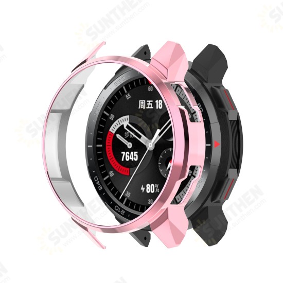 Electroplating All-inclusive Protective Case TPU Watch Case Watch Cover for HuHonor Watch GS Pro
