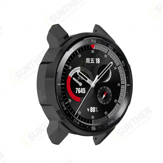 Electroplating All-inclusive Protective Case TPU Watch Case Watch Cover for HuHonor Watch GS Pro