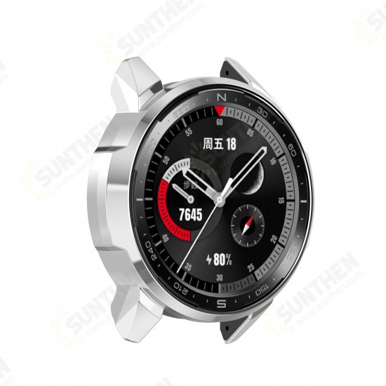Electroplating All-inclusive Protective Case TPU Watch Case Watch Cover for HuHonor Watch GS Pro